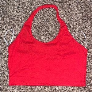 red halter top